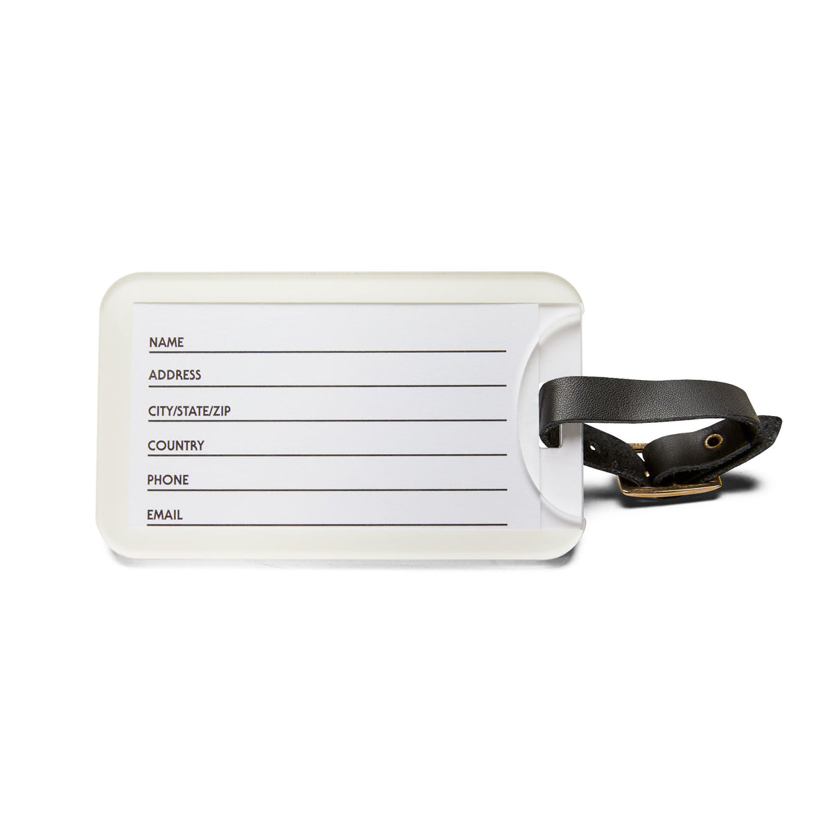 A Pilot’s Blessing™ Aviation Luggage Tag – Acrylic Tag with Leather Strap